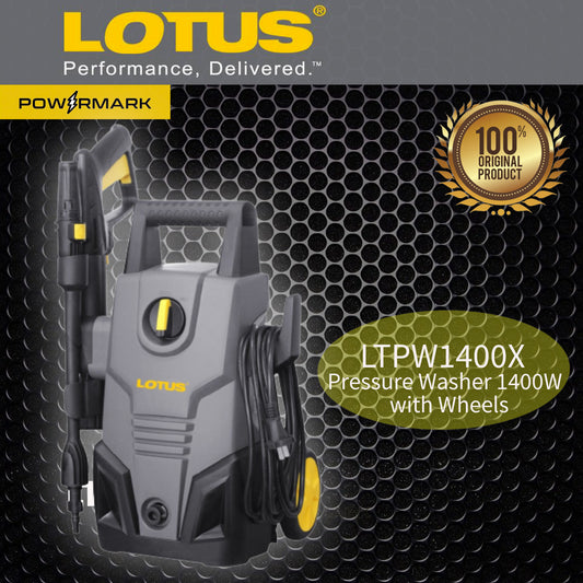 LOTUS LTPW1400X Pressure Washer 1400W with Wheels
