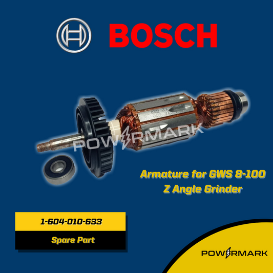 BOSCH 1604010633 Armature for GWS 8-100 Z Angle Grinder