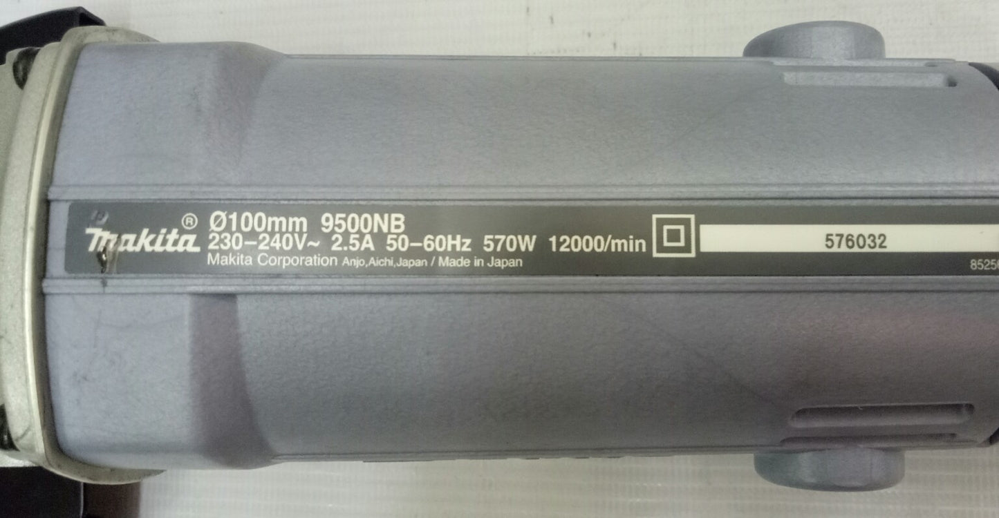 MAKITA 9500NB Angle Grinder 570W (4″) Made in Japan