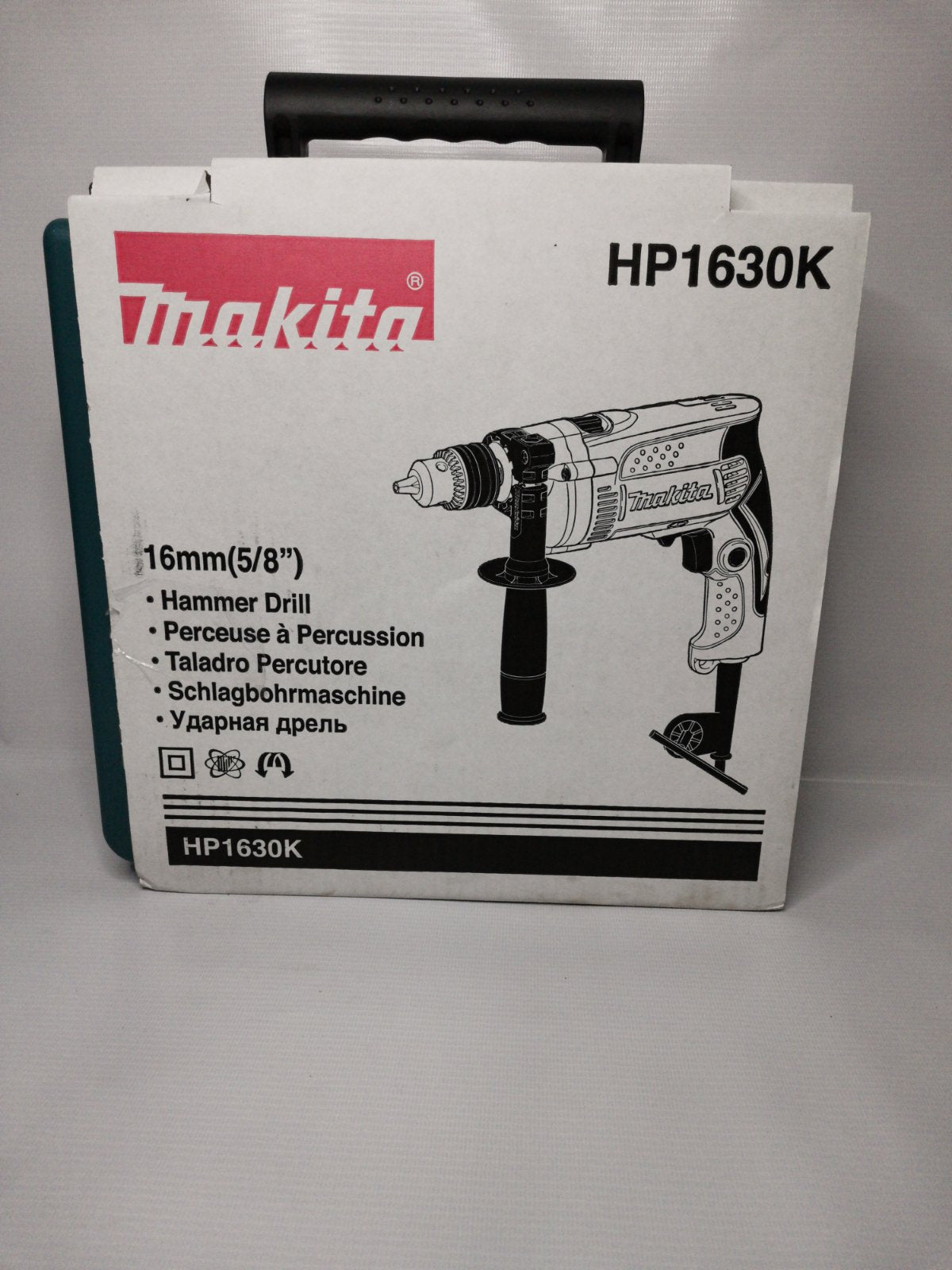 MAKITA HP1630K Hammer Drill 16mm (Variable Speed & Reversible) with Carrying Case and 17-pc. Drill Bit Set
