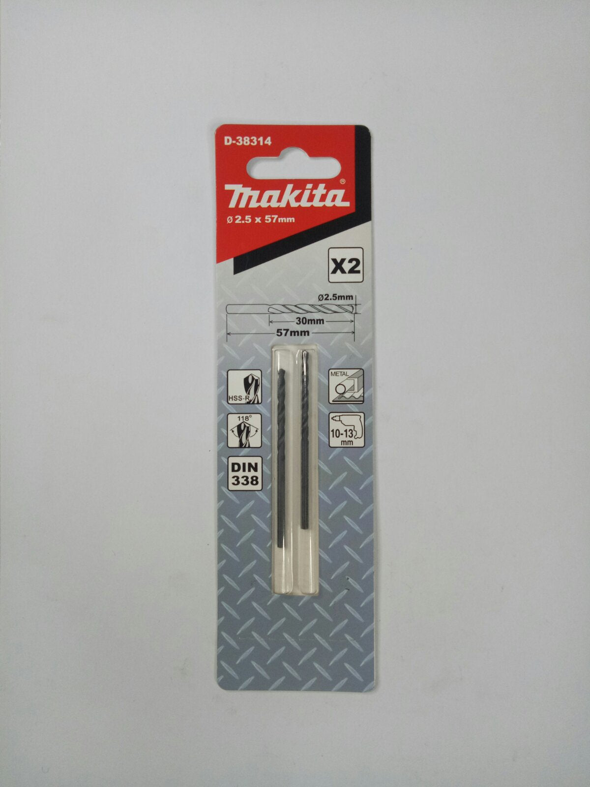 MAKITA D-38314 HSS-R Metal Drill Bit 2.5mm