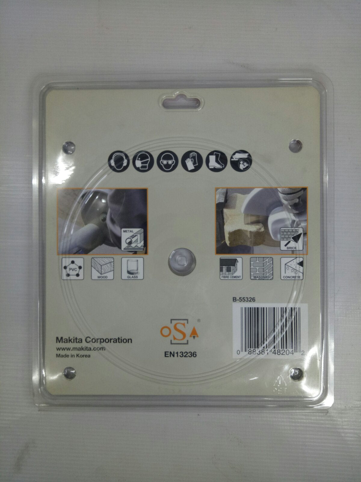 MAKITA B-55326 Specialized/Vacuum-Brazed Resque Diamond Wheel (9")