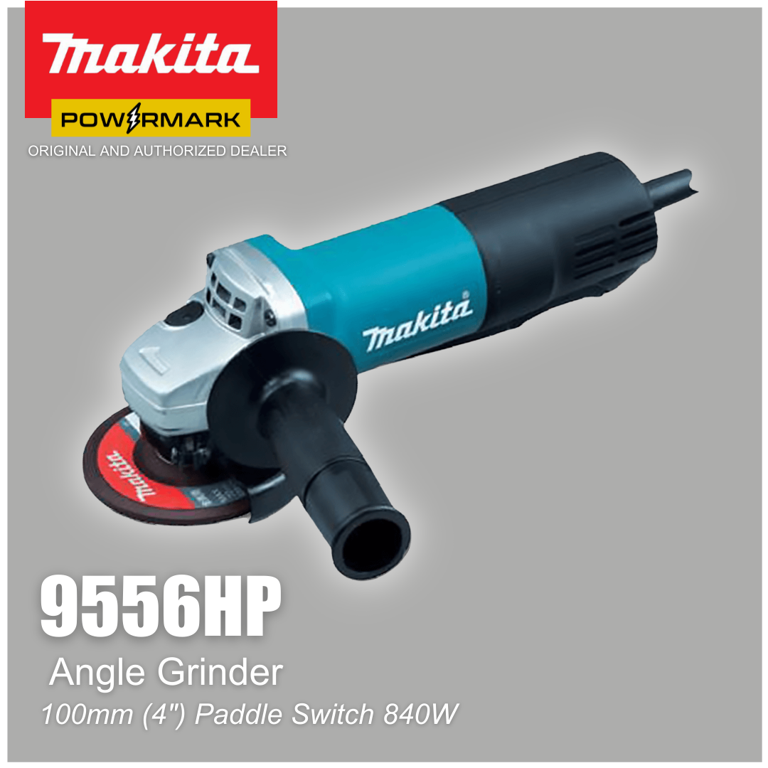 MAKITA 9556HP Angle Grinder, Paddle Switch 840W (4″)