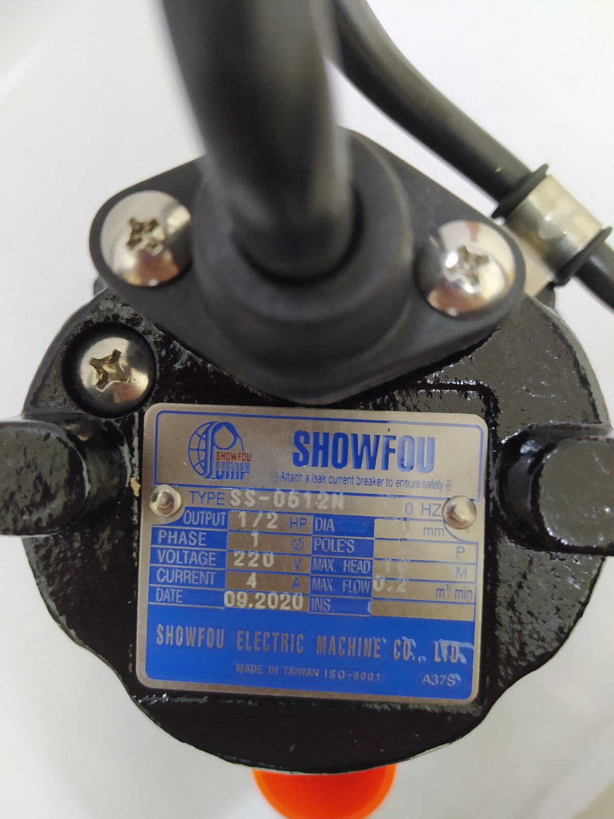 SHOWFOU SS-0512N Sewage Submersible Pump 0.5 HP (Made in Taiwan)