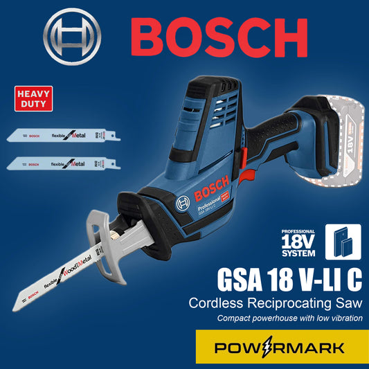 BOSCH GSA 18 V-Li C Cordless Sabre Saw / Reciprocating Saw (Bare Tool)
