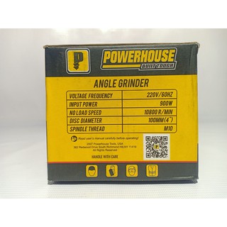 POWERHOUSE PHM-AG900 Angle Grinder 4 inches (900 Watts) with Torque Force
