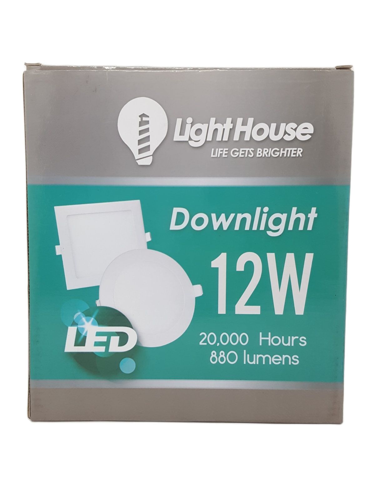 LIGHTHOUSE LED LHDSQR-12W-WW Downlight 880 Lumens 12W