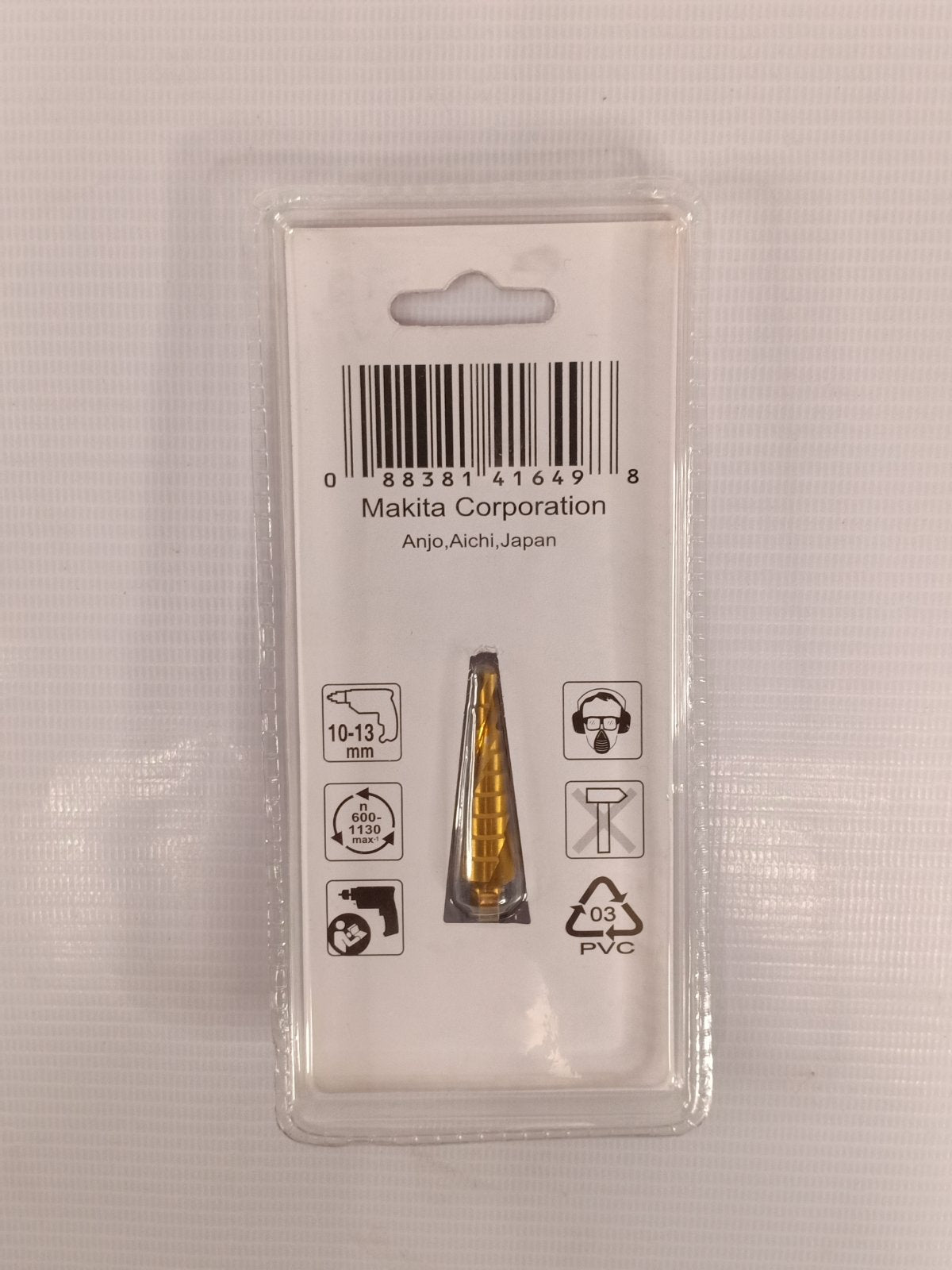 MAKITA D-46470 – 4-12mm Step Drill Bit Spiral Flute TiN Coating