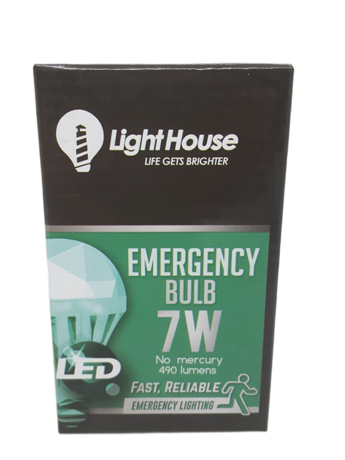 LIGHTHOUSE Led LHEBE27-7W-DL Emergency Bulb 490 Lumens 7W