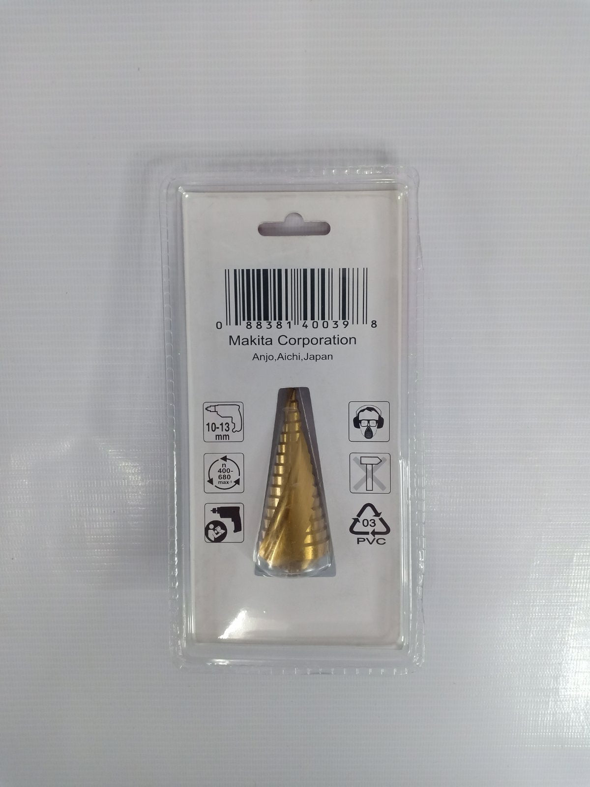 MAKITA D-40191 – 4-32mm Step Drill Bit Spiral Flute TiN Coating