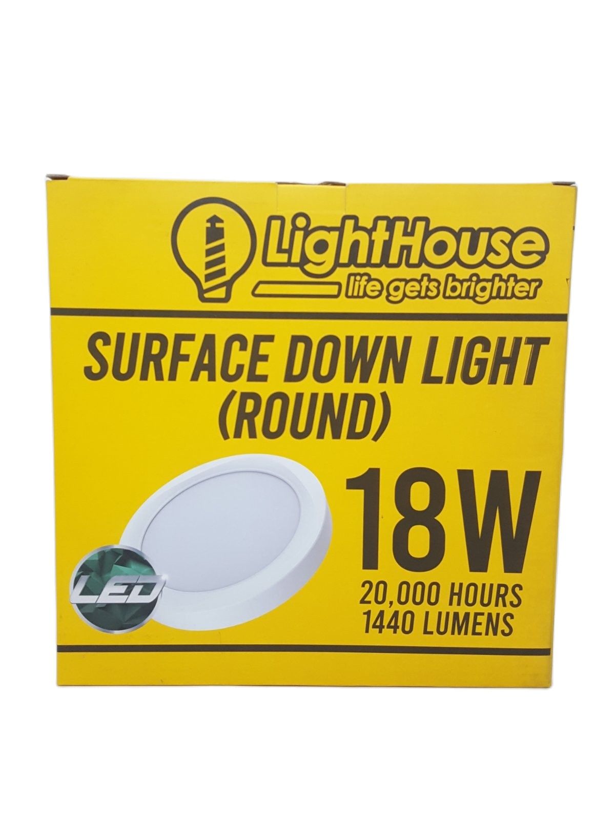LIGHTHOUSE Led LHSP-ROUND-18W-DL Surface Down Light 1440 Lumens 18W (Round)
