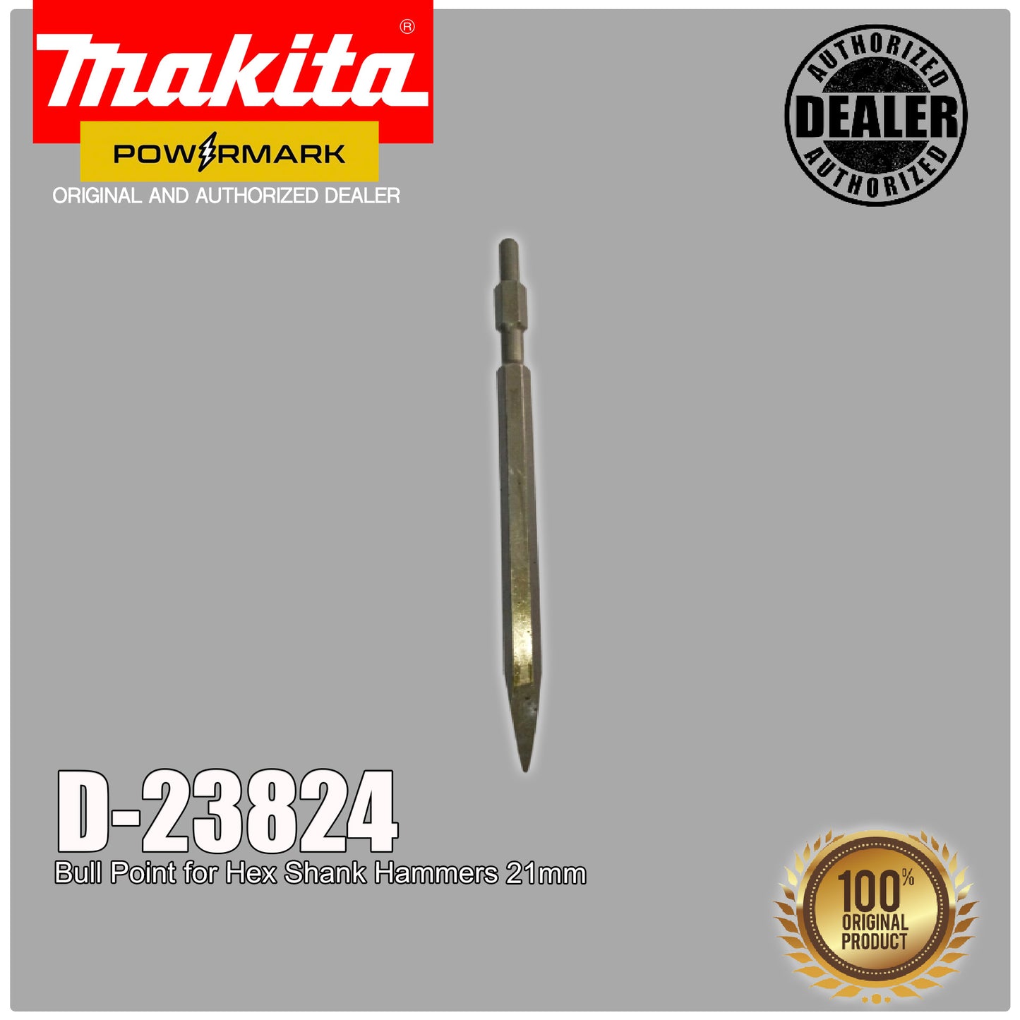MAKITA D-23824 Bull Point for Hex Shank Hammers 21mm