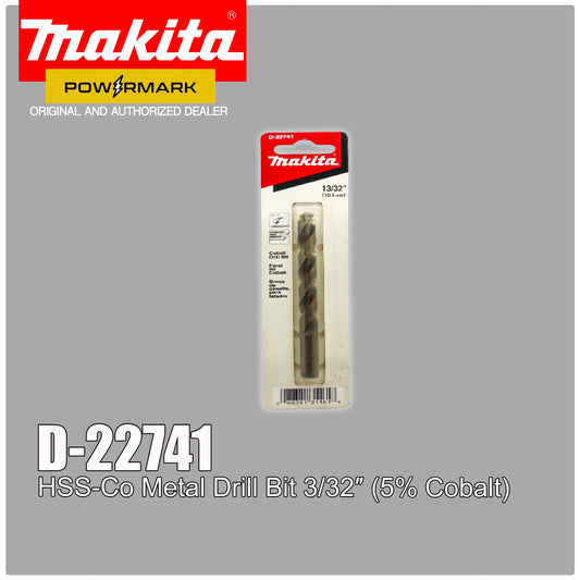 MAKITA D-22741 HSS-Co Metal Drill Bit 3/32″ (5% Cobalt)