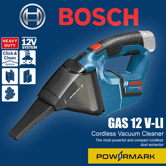 BOSCH GAS 12 V-Li Cordless Vacuum Cleaner (Bare Tool)