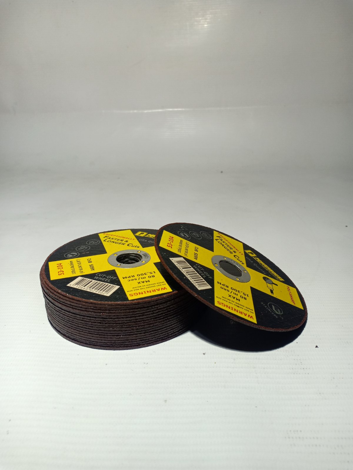 POWERHOUSE 6 pcs. Stainless Cutting Disc 4 Inches