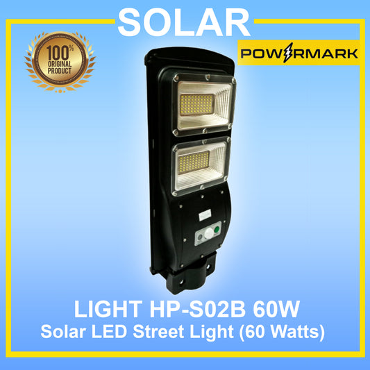 SOLAR LIGHT HP-S02B 60W Solar LED Street Light (60 Watts)
