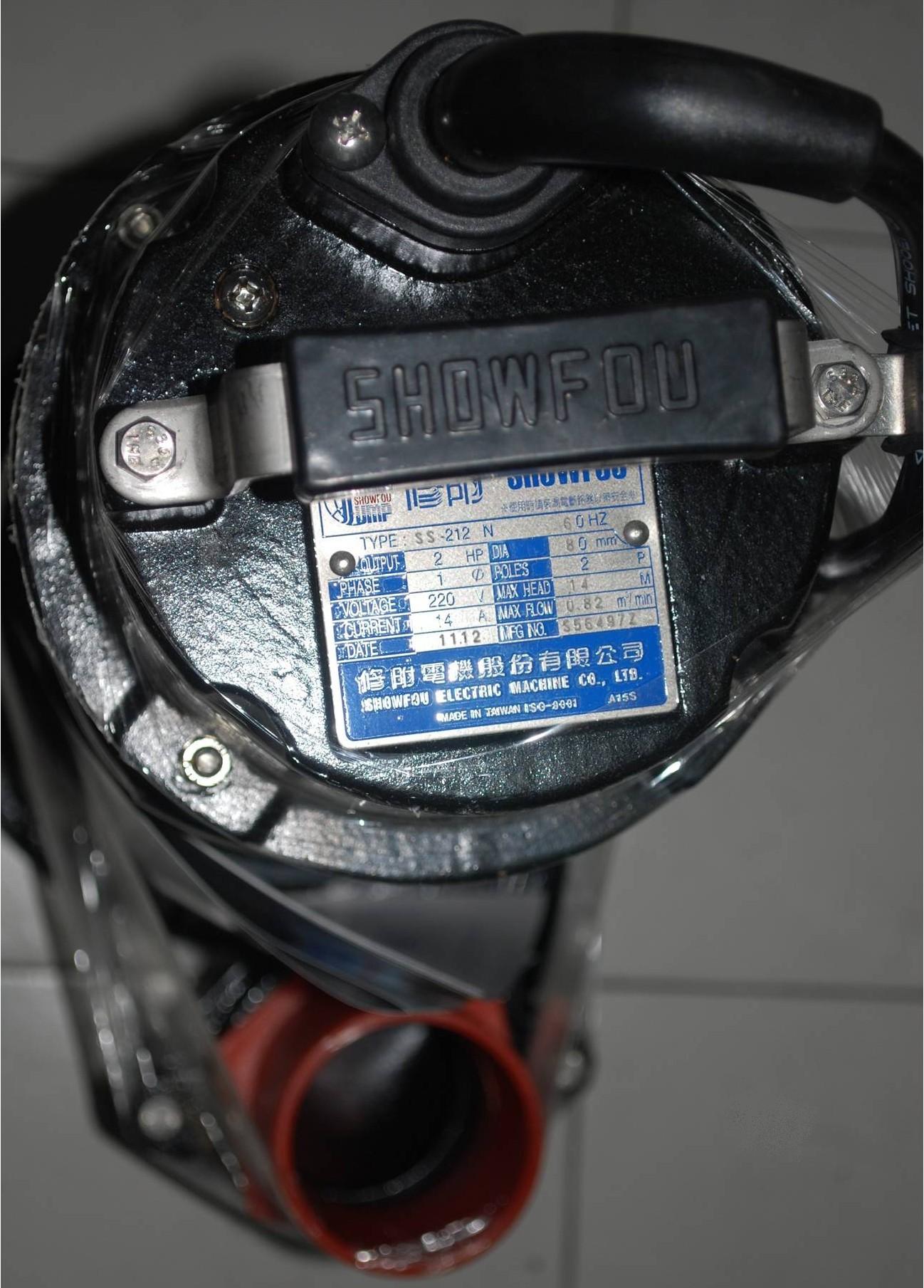 Showfou SS-212D Sewage Submersible Pump 2 HP (Made in Taiwan)