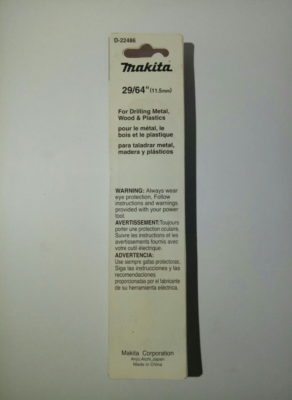 MAKITA D-22486 HSS-G Metal Drill Bit 29/64″