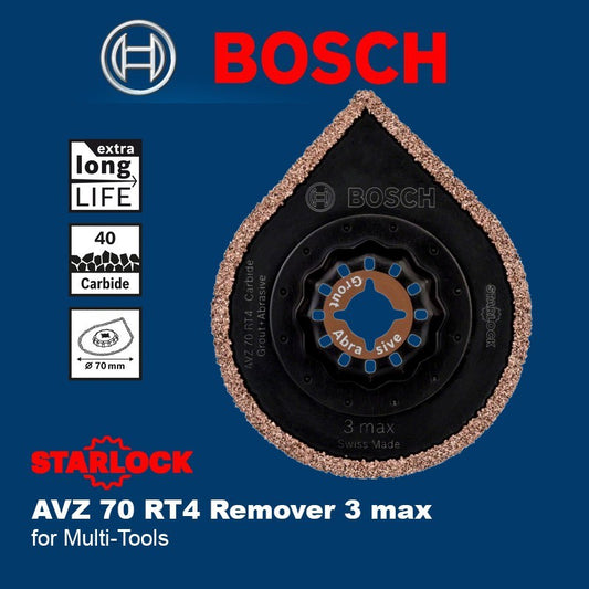 BOSCH 2608661757 Starlock Riff Segment Sawblade AVZ 70 RT4 CT Sanding Plate for Multi-Tools