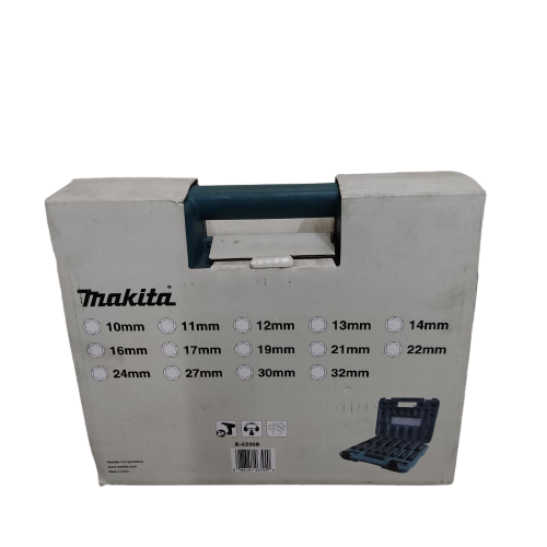 MAKITA B-52308 Metric Deep Impact Socket Set 14pcs (1/2" Square Drive)
