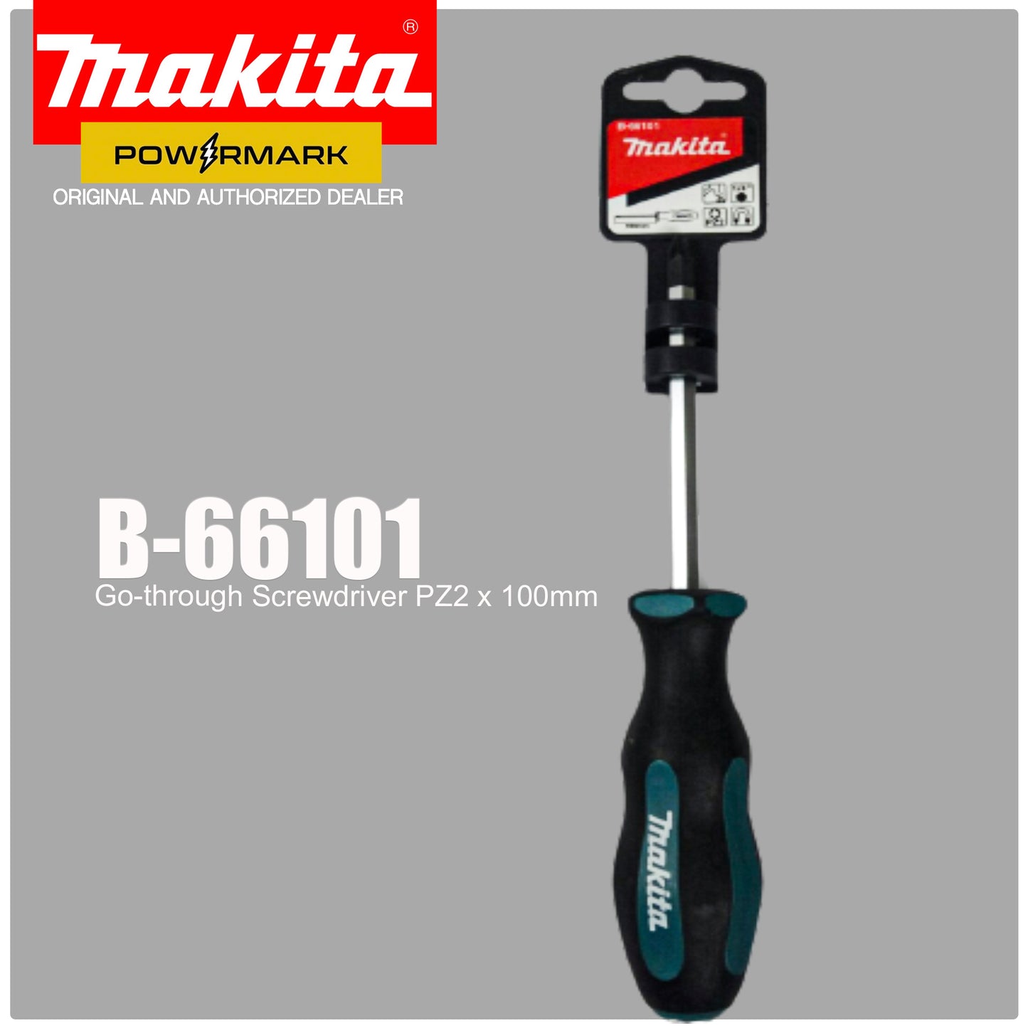MAKITA B-66101 – Go-through Screwdriver PZ2 x 100mm