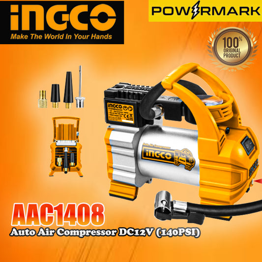 INGCO AAC1408 Auto Air Compressor DC12V (140PSI)