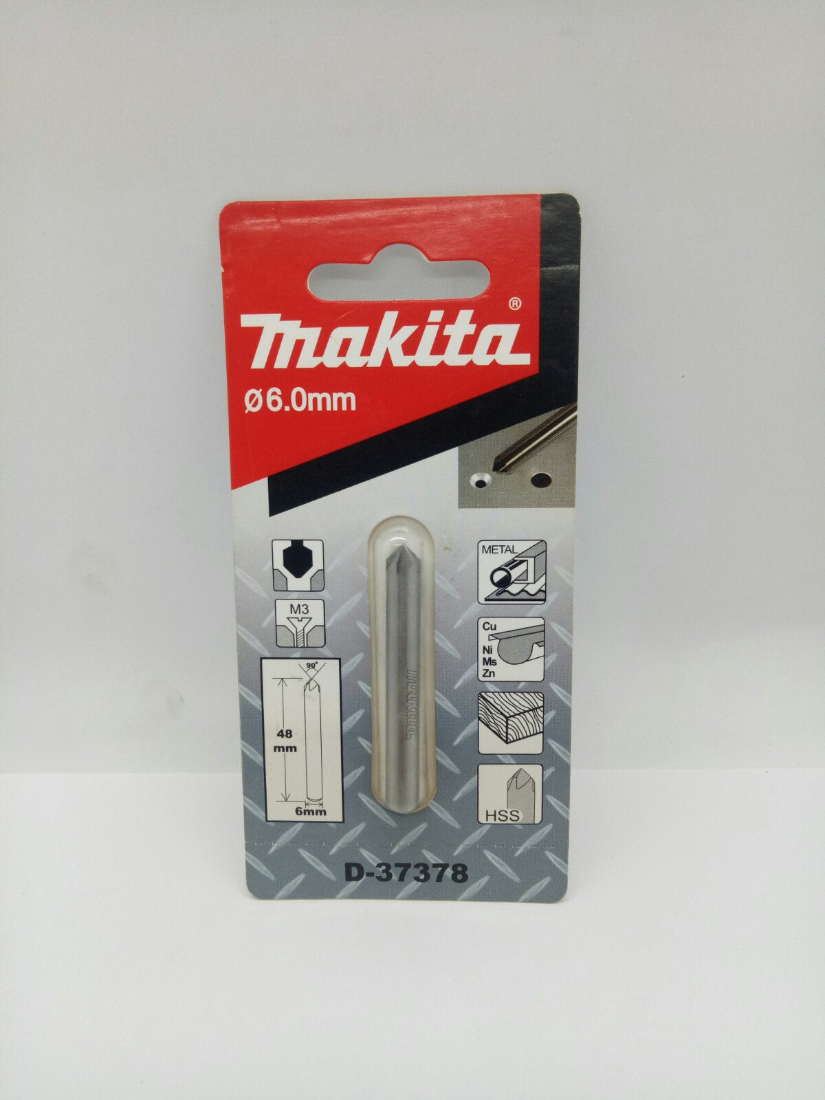 MAKITA D-37378 Countersink Bit (w/ five 90° cutting edges) 6mm