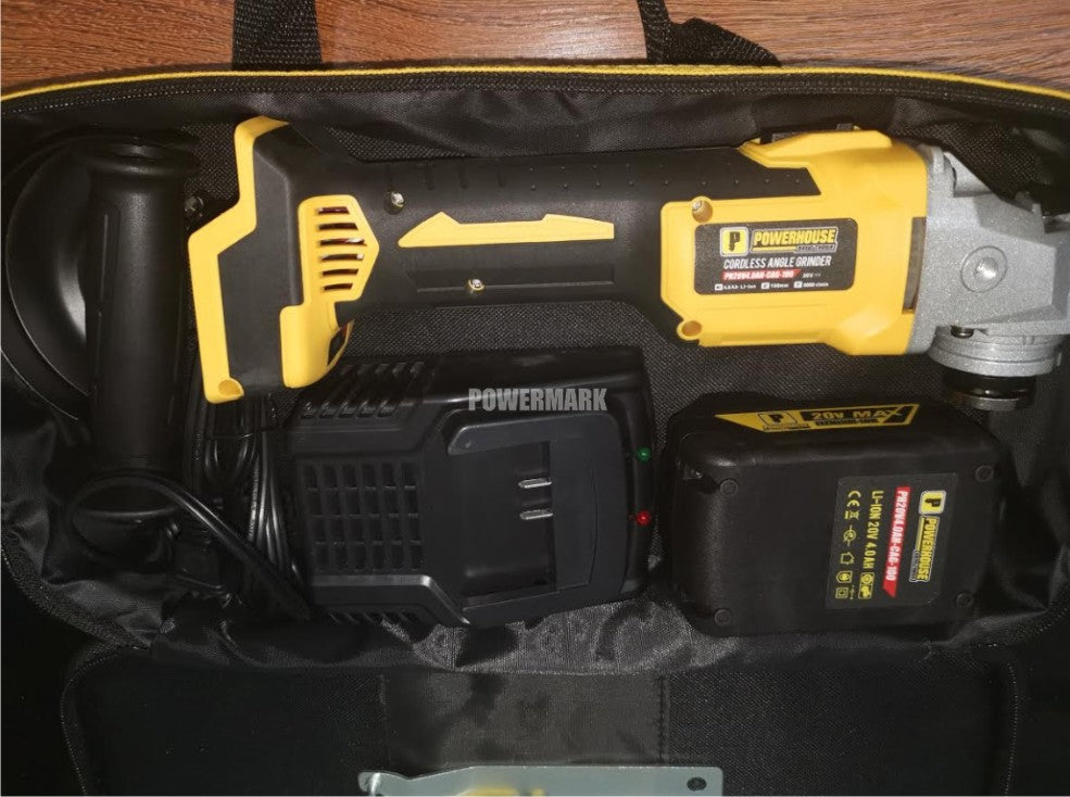 POWERHOUSE PH20V4.0AH-CAG-100 Cordless Angle Grinder (BRUSHLESS with Battery & Charger)