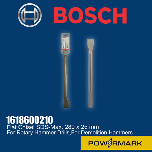 BOSCH 1618600210 Flat Chisel SDS-Max, 280 x 25 mm