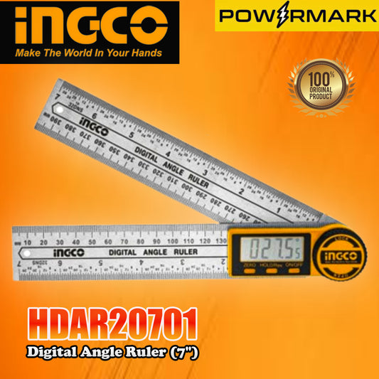 INGCO HDAR20701 Digital Angle Ruler (7")