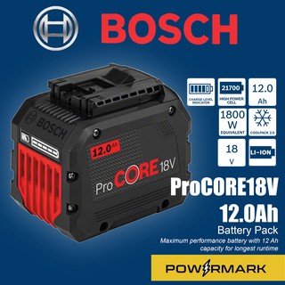 BOSCH ProCORE 18V 12.0 Ah Battery – Lithium Ion Powermark