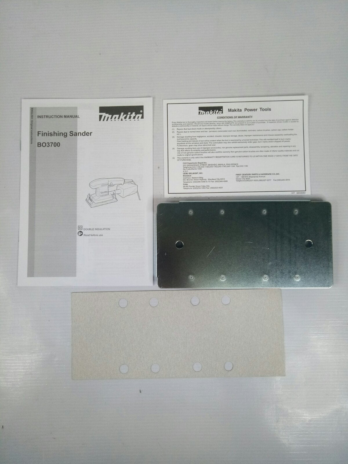 MAKITA BO3700 Finishing Sander 180W (3-5/8″ x 7-1/4″)