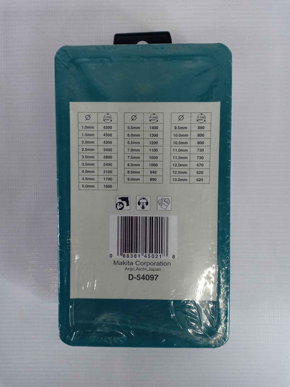 MAKITA D-54097 – 25pc. HSS-R Metal Drill Bit Metal Box Set