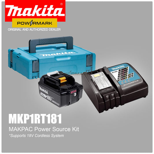 MAKITA MKP1RT181 MAKPAC Power Source Kit 18V LXT® Cordless Battery and Charger (1 Battery / 1 Charger)