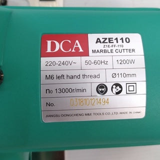 DCA AZE110 Marble Cutter
