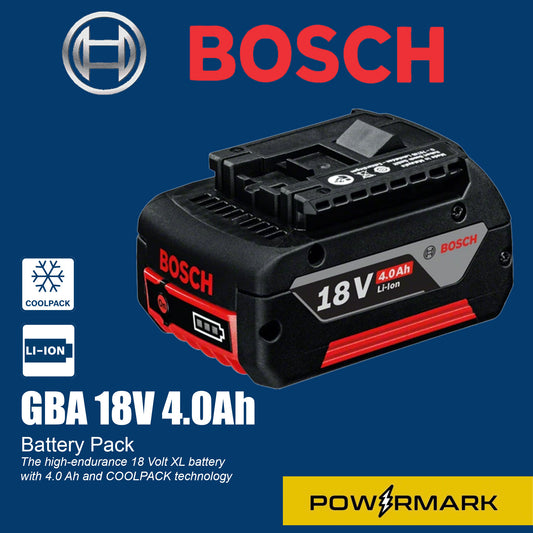 BOSCH GBA 18V 4.0Ah M-C Slide Pack Lithium Ion Battery