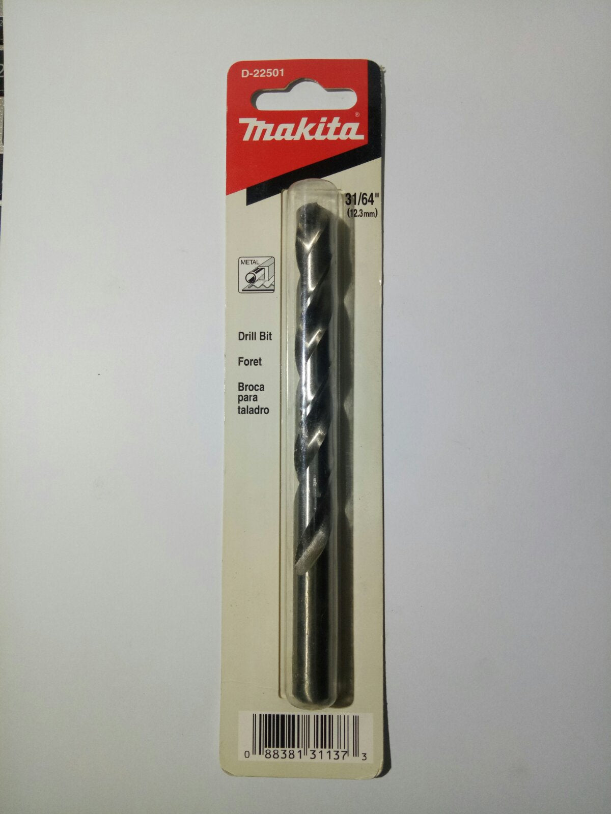 MAKITA D-22501 HSS-G Metal Drill Bit 31/64″
