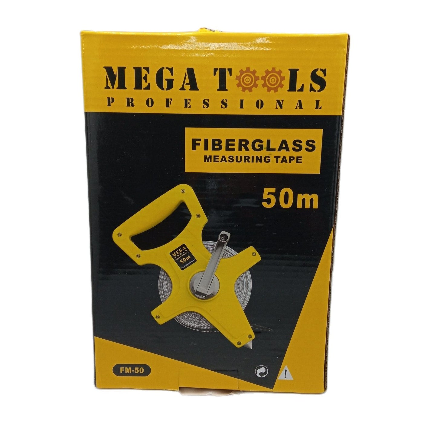 MEGATOOLS Professional FM-50 Fiber Glass Measuring Tape 50M