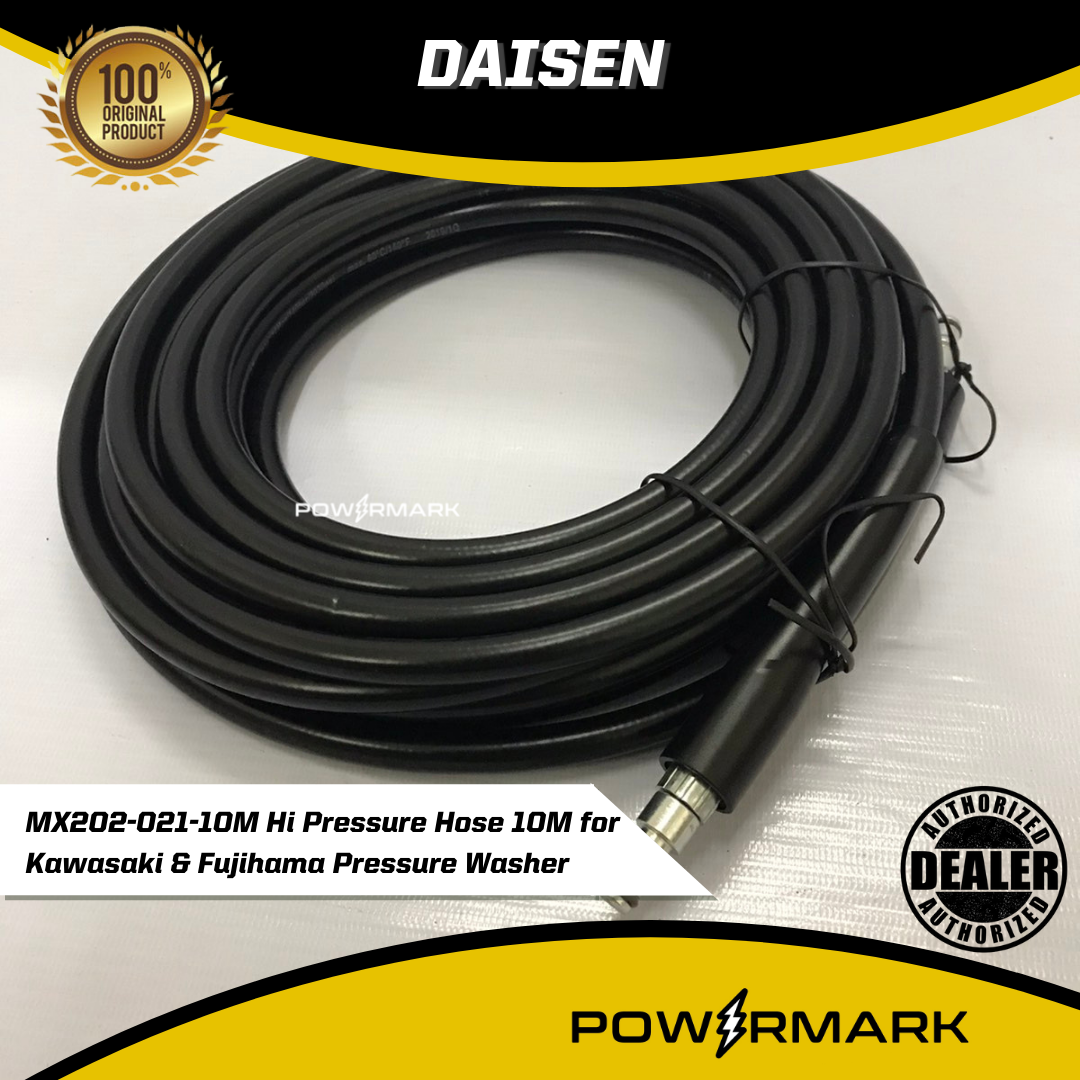 DAISEN MX202-021-10M High Pressure Hose 10M for Kawasaki and Fujihama Pressure Washer