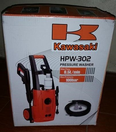 KAWASAKI HPW-302 High Pressure Washer Set (Orange)