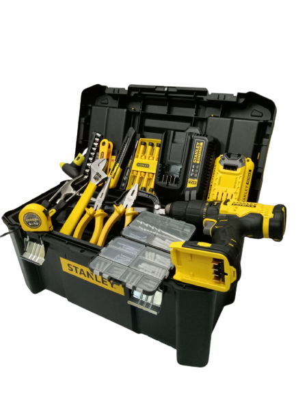 STANLEY FATMAX SCD711C1H Cordless Hammer Drill 20V Max with Hand tools and Accesories Set