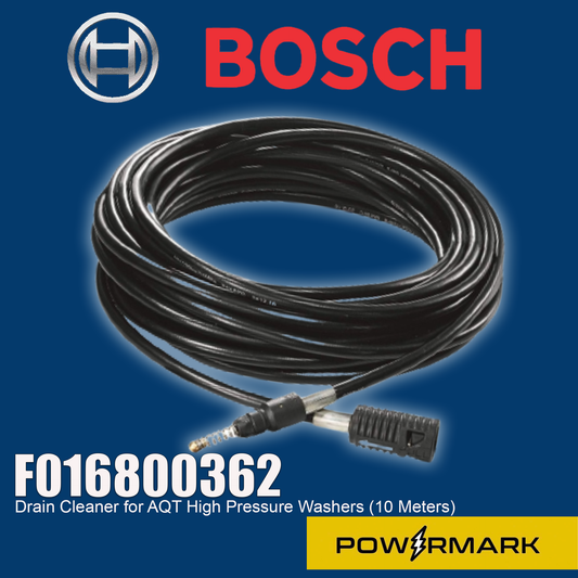 BOSCH F016800362 Drain Cleaner for AQT High Pressure Washers (10 Meters)
