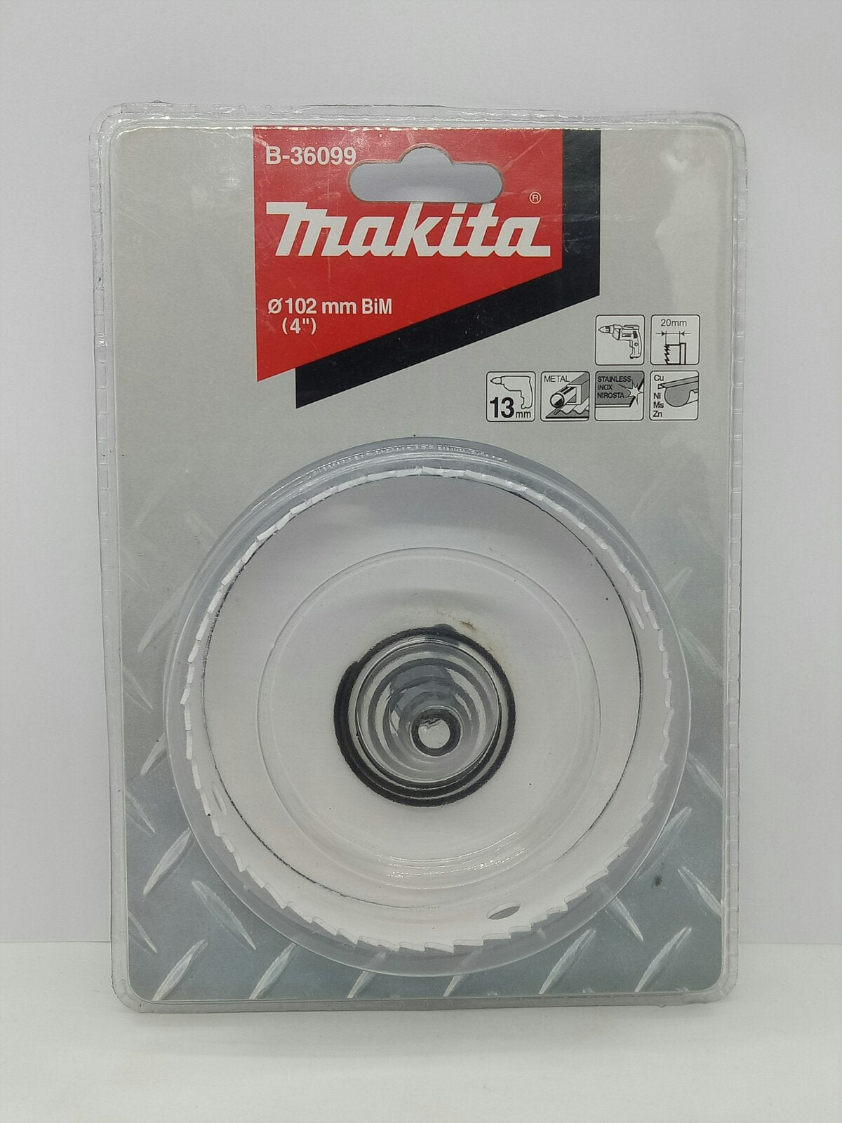 MAKITA B-36099 BiM (Bi-Metal) Hole Saw for Sheet Metal 102mm
