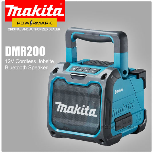 MAKITA DMR200 – 8W Cordless Jobsite Bluetooth Speaker 12Vmax CXT™/18V LXT® Li-Ion/AC [Bare Tool]