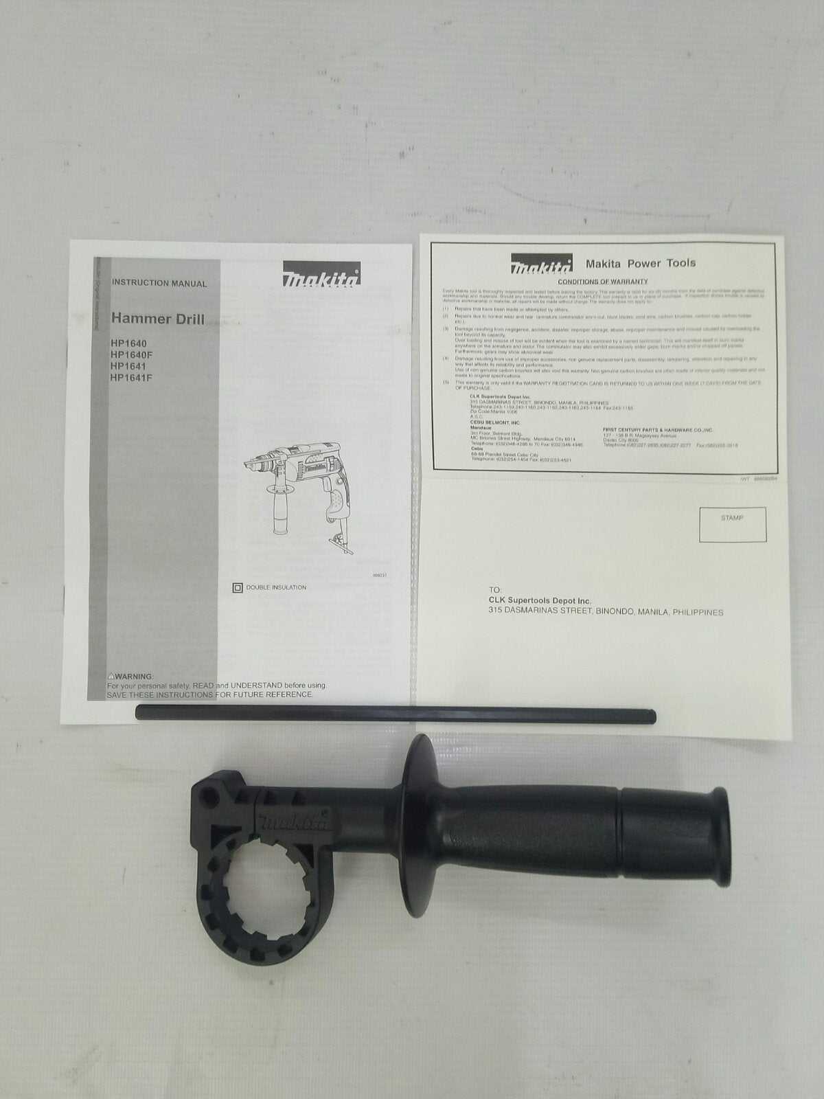 MAKITA HP1640K Hammer Drill Keyed Chuck with Carrying Case 680W (5/8") Made in Romania