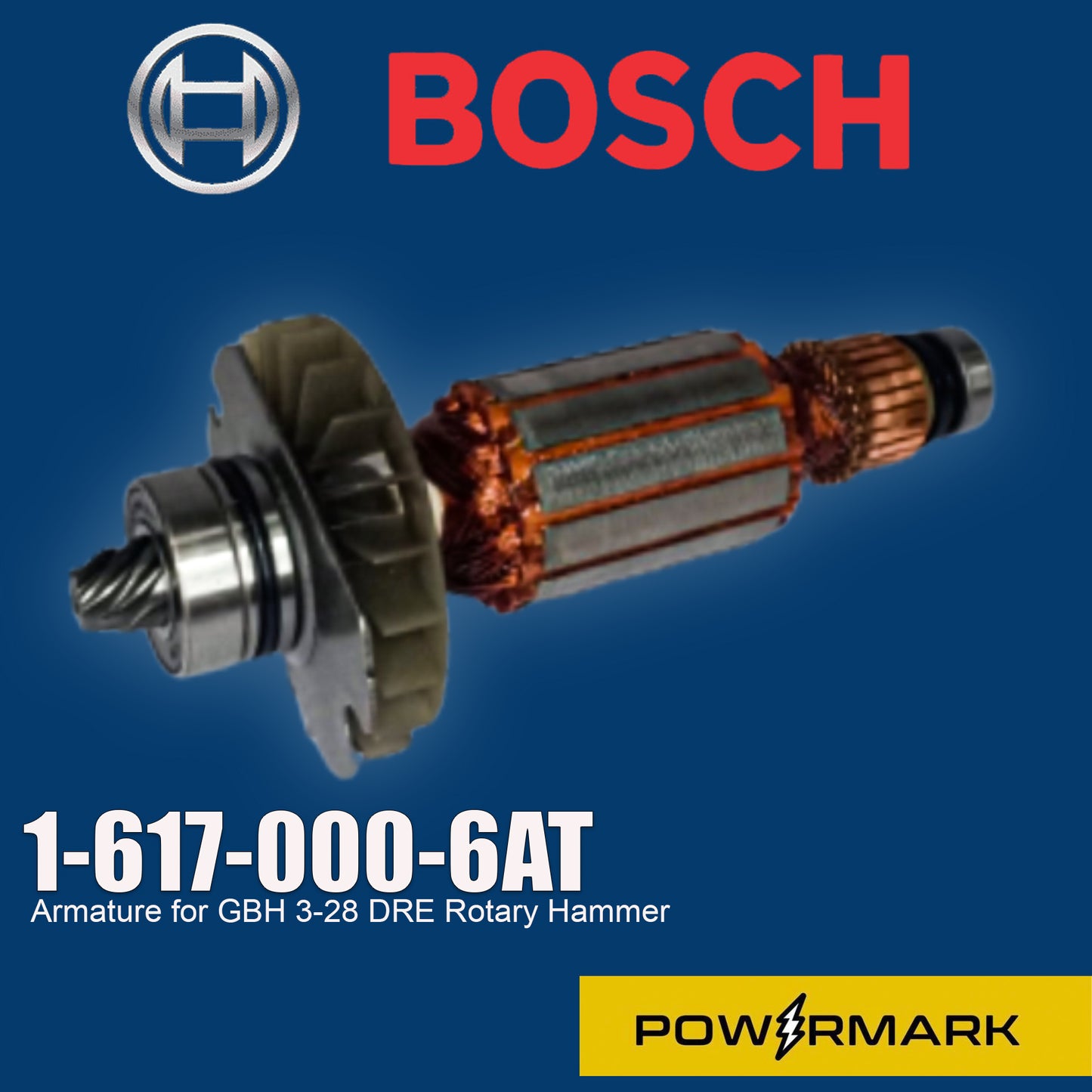 Bosch 1-617-000-6AT Armature for GBH 3-28 DRE Rotary Hammer