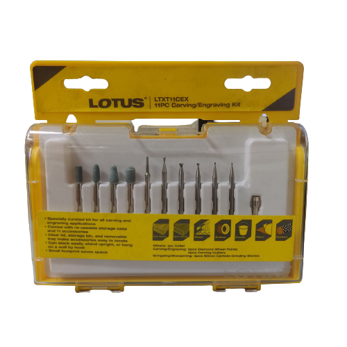LOTUS LTXT11CEX Carving/Engraving Kit 11pcs