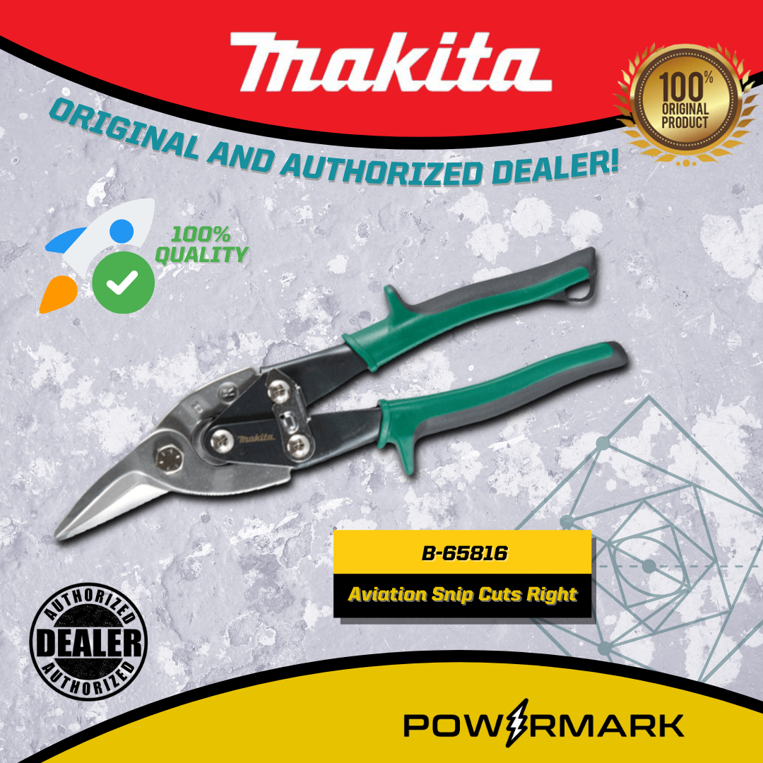 MAKITA B-65816 – Aviation Snip Cuts Right
