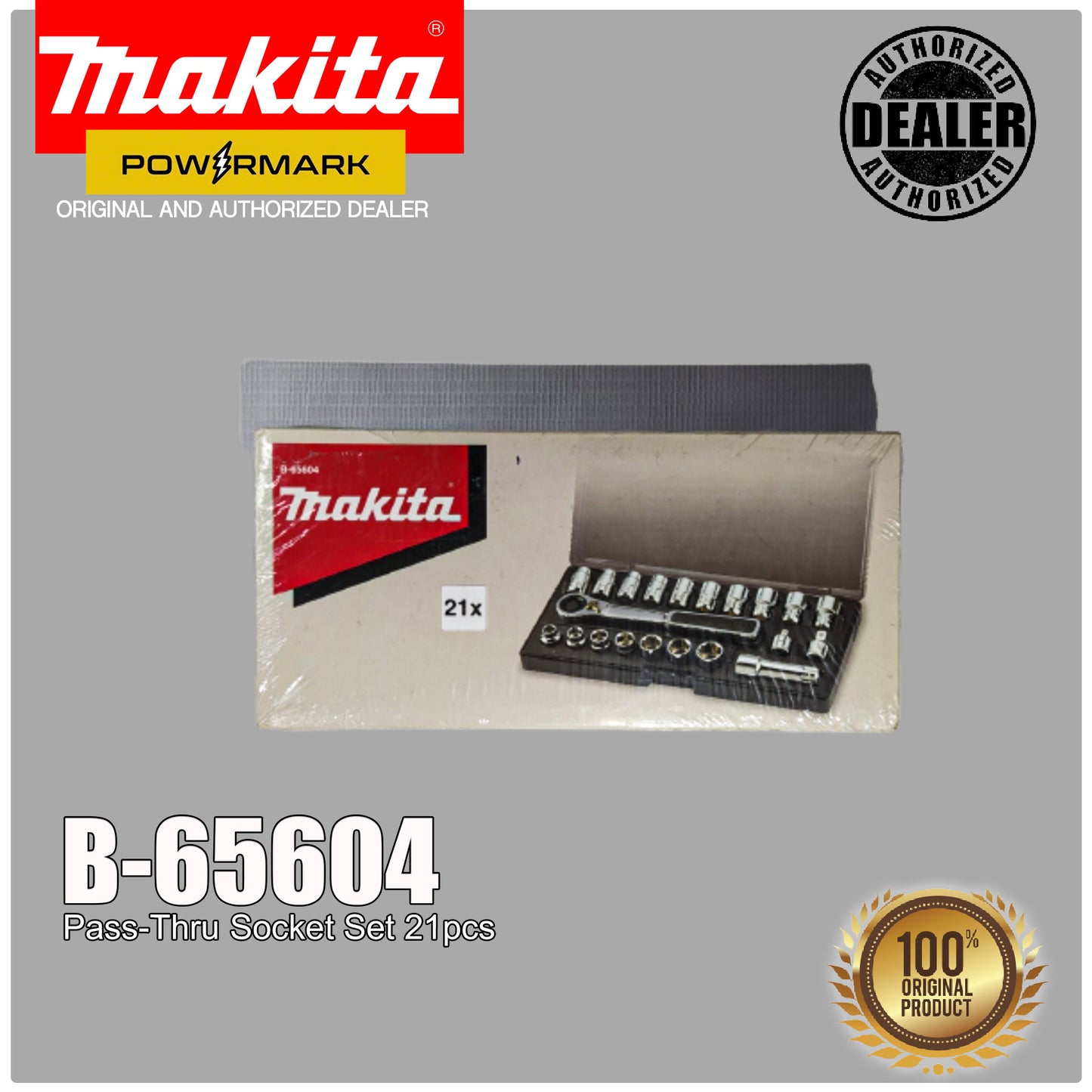 MAKITA B-65604 Pass-Thru Socket Set 21pcs