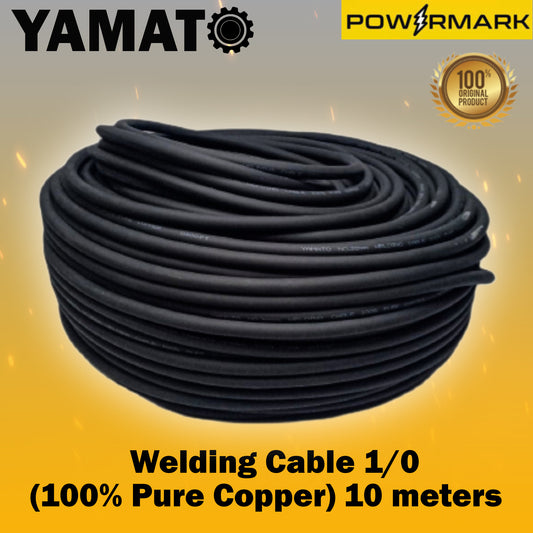 YAMATO Welding Cable 1/0 (100% Pure Copper) 10 meters